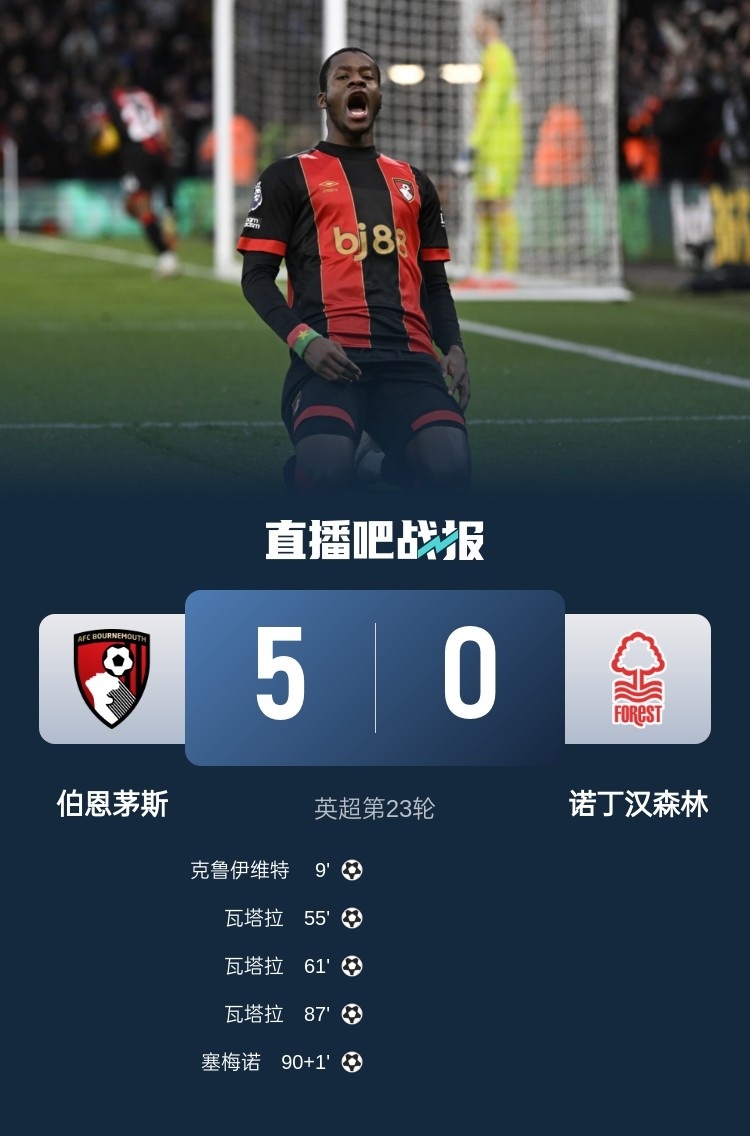 包含伯恩茅斯客场大败，降级区阴霾再起的词条